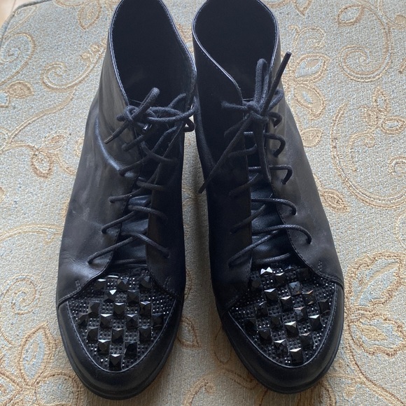 Leather Ankle Boots - Picture 1 of 7